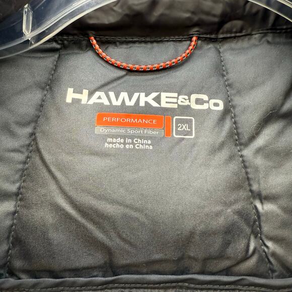 Hawke & Co Puffer Coat Men's 2XL Grey Performance Wind And Water Resistant NWT - Picture 3 of 11